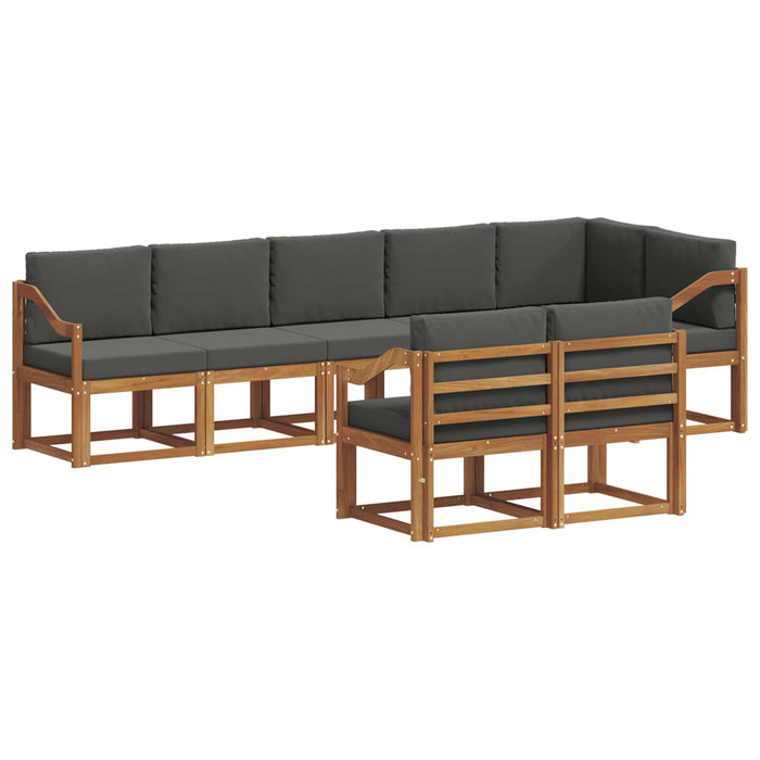 Set de canapele de exterior cu pernă 8 pcs Natural și Antracit - WALTI WALTI