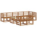 Set de canapele de exterior 9 pcs natural Lemn Solid de Acacia - WALTI WALTI