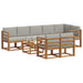 Set de canapele de exterior 9 pcs Gri natural și deschis - WALTI WALTI