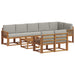 Set de canapele de exterior 9 pcs Gri natural și deschis - WALTI WALTI