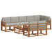 Set de canapele de exterior 9 pcs Gri natural și deschis - WALTI WALTI