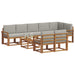 Set de canapele de exterior 9 pcs Gri natural și deschis - WALTI WALTI