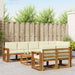 Set de canapele de exterior cu pernă 9 pcs Natural și Crem - WALTI WALTI