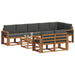 Set de canapele de exterior cu pernă 9 pcs Natural și Antracit - WALTI WALTI