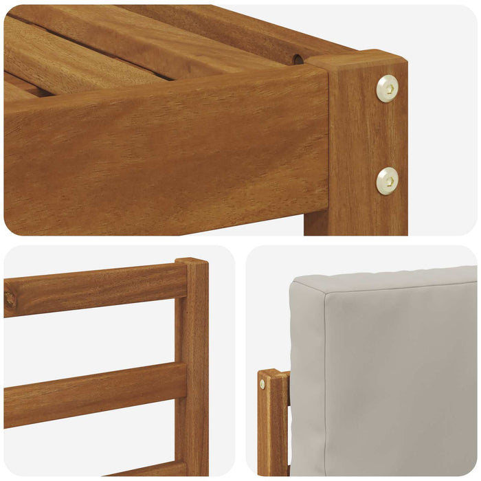 Set de canapea cu pernă 6 pcs Gri natural și deschis - WALTI WALTI