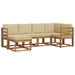 Set de canapea cu pernă 6 pcs Natural și Bej - WALTI WALTI