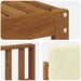 Set de canapele de exterior cu pernă 6 pcs Natural și Crem - WALTI WALTI