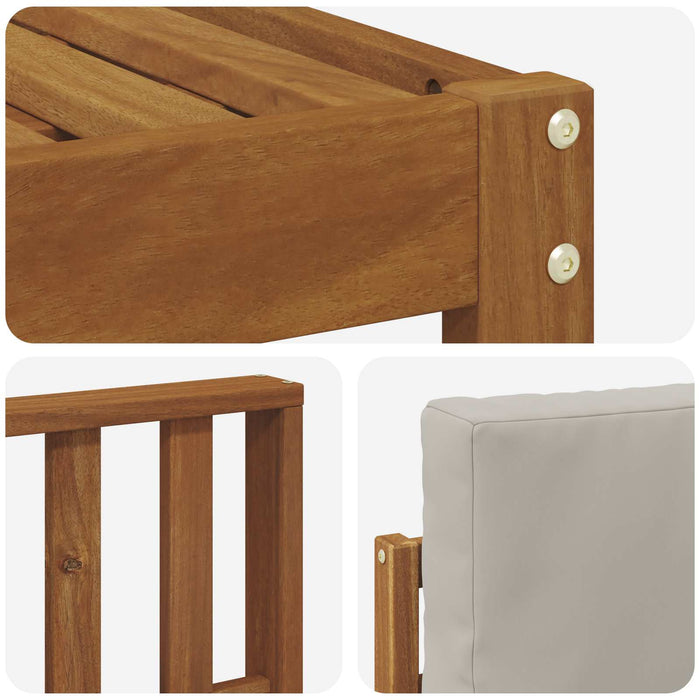Set de canapele de exterior 6 pcs Gri natural și deschis - WALTI WALTI