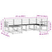 Set de canapele de exterior 6 pcs natural - WALTI WALTI