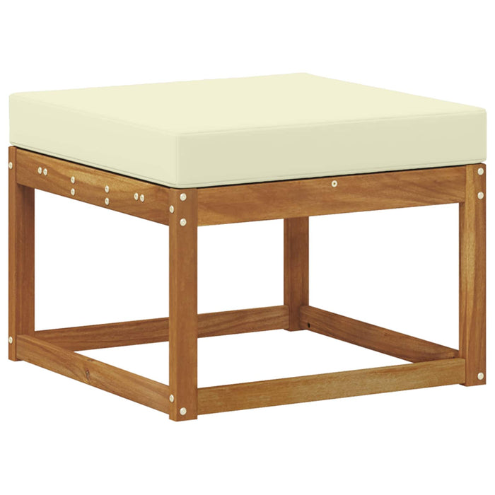 Set de canapele de exterior cu pernă 6 pcs Natural și Crem WALTI