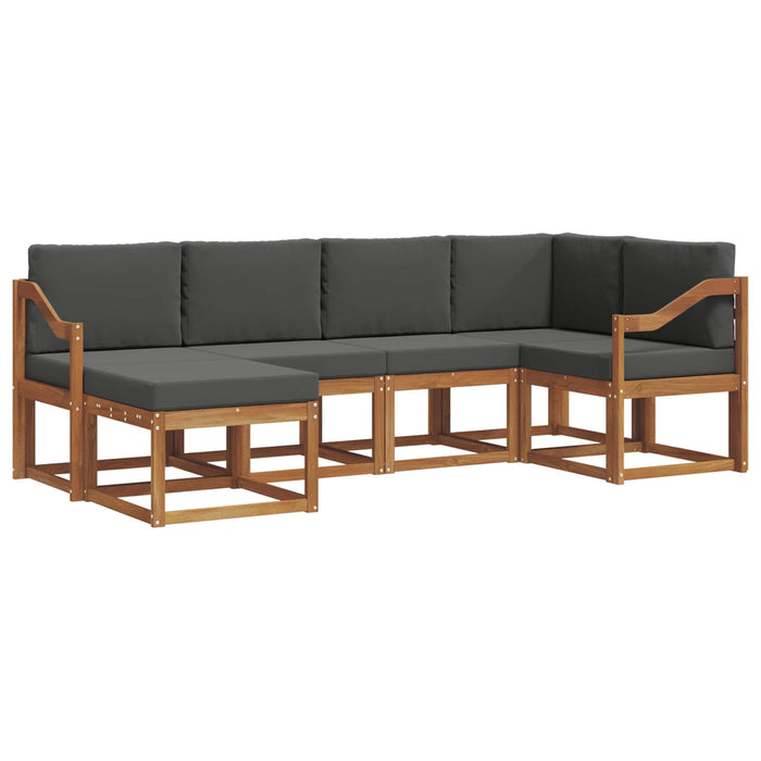 Set de canapele de exterior cu pernă 6 pcs Natural și Antracit - WALTI WALTI