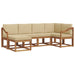 Set de canapele de exterior cu pernă 6 pcs Natural și Bej - WALTI WALTI