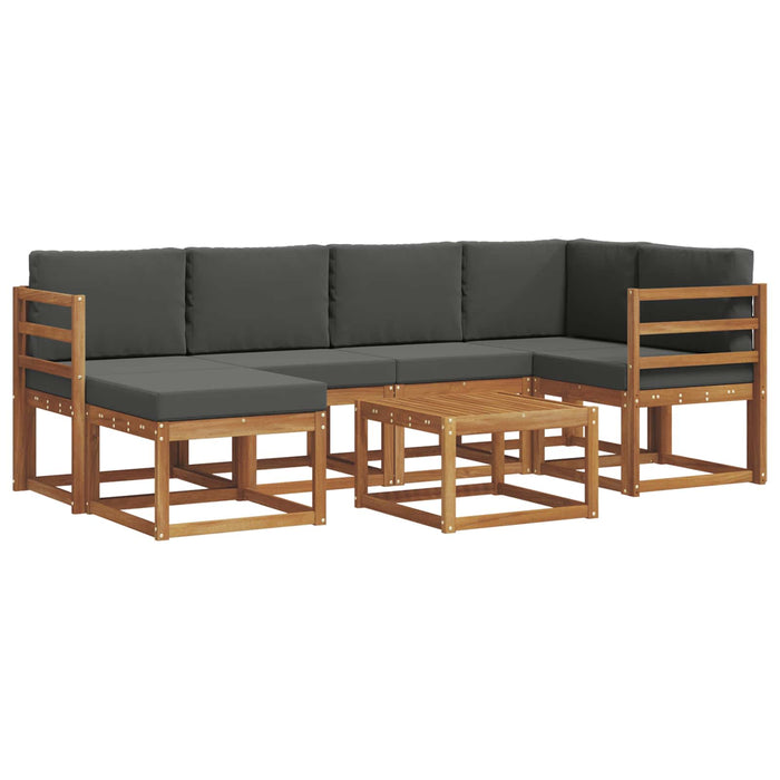Set de canapele de exterior cu pernă 7 pcs Natural și Antracit - WALTI WALTI