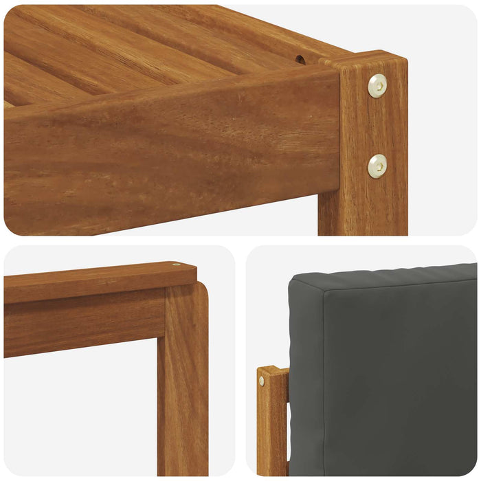 Set de canapele de exterior cu pernă 7 pcs Natural și Antracit WALTI