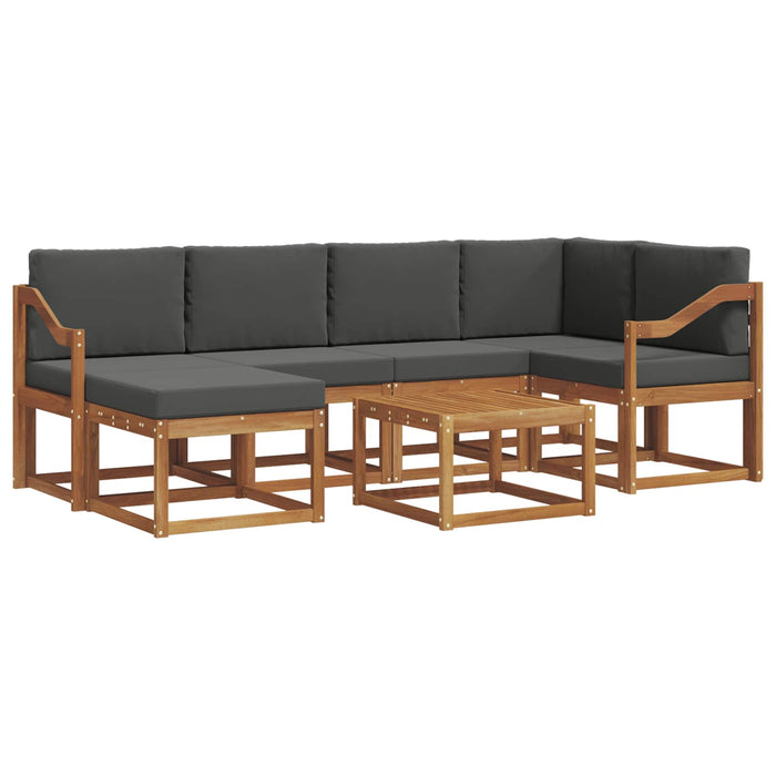 Set de canapele de exterior cu pernă 7 pcs Natural și Antracit WALTI