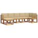 Set de canapele de exterior cu pernă 7 pcs Natural și Bej - WALTI WALTI