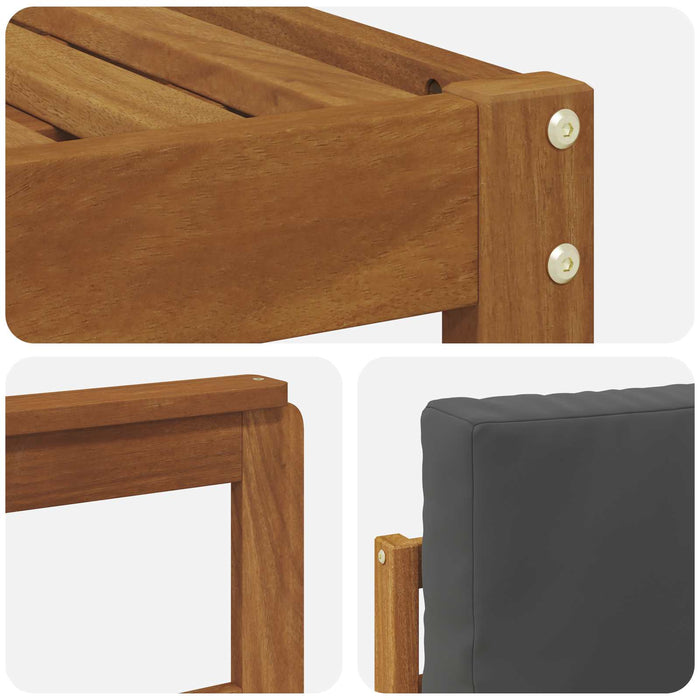 Set de canapele de exterior cu pernă 7 pcs Natural și Antracit - WALTI WALTI