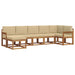 Set de canapele de exterior cu pernă 7 pcs Natural și Bej - WALTI WALTI