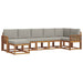 Set de canapele de exterior 7 pcs Gri natural și deschis - WALTI WALTI