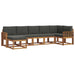 Set de canapele de exterior cu pernă 7 pcs Natural și Antracit - WALTI WALTI