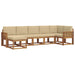 Set de canapele de exterior cu pernă 7 pcs Natural și Bej - WALTI WALTI