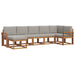 Set de canapele de exterior 7 pcs Gri natural și deschis - WALTI WALTI