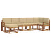 Set de canapele de exterior cu pernă 7 pcs Natural și Bej - WALTI WALTI