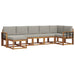 Set de canapele de exterior 7 pcs Gri natural și deschis - WALTI WALTI