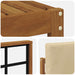 Set de canapele de exterior cu pernă 7 pcs Natural și Bej - WALTI WALTI
