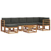 Set de canapele de exterior cu pernă 8 pcs Natural și Antracit - WALTI WALTI