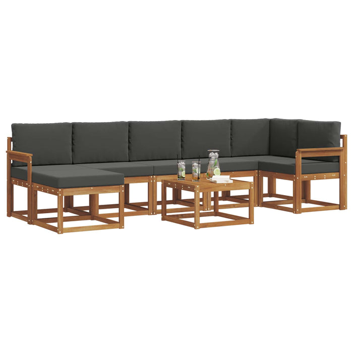 Set de canapele de exterior cu pernă 8 pcs Natural și Antracit - WALTI WALTI