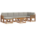 Set de canapele de exterior 8 pcs Gri natural și deschis - WALTI WALTI