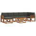 Set de canapele de exterior cu pernă 8 pcs Natural și Antracit - WALTI WALTI