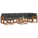 Set de canapele de exterior cu pernă 8 pcs Natural și Antracit - WALTI WALTI