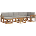 Set de canapele de exterior 8 pcs Gri natural și deschis - WALTI WALTI