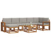 Set de canapele de exterior 8 pcs Gri natural și deschis - WALTI WALTI