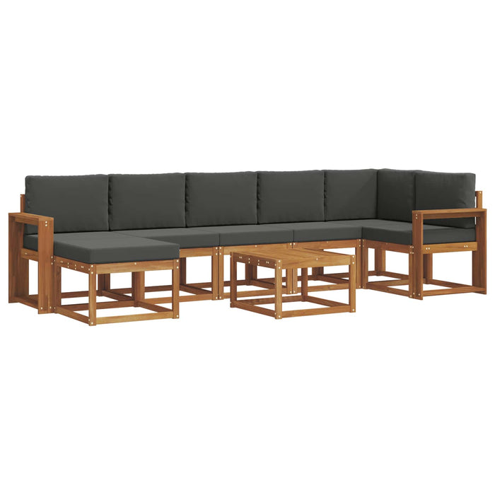 Set de canapele de exterior cu pernă 8 pcs Natural și Antracit - WALTI WALTI