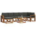 Set de canapele de exterior cu pernă 8 pcs Natural și Antracit - WALTI WALTI