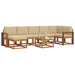 Set de canapele de exterior cu pernă 8 pcs Natural și Bej - WALTI WALTI