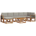 Set de canapele de exterior 8 pcs Gri natural și deschis - WALTI WALTI