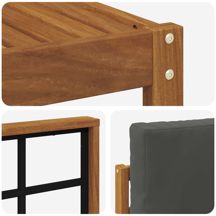 Set de canapele de exterior cu pernă 8 pcs Natural și Antracit - WALTI WALTI