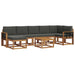 Set de canapele de exterior cu pernă 8 pcs Natural și Antracit - WALTI WALTI