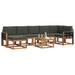 Set de canapele de exterior cu pernă 8 pcs Natural și Antracit - WALTI WALTI
