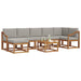 Set de canapele de exterior 8 pcs Gri natural și deschis - WALTI WALTI