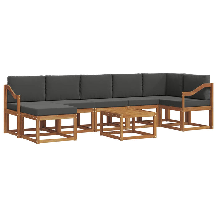 Set de canapele de exterior cu pernă 8 pcs Natural și Antracit - WALTI WALTI