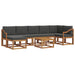 Set de canapele de exterior cu pernă 8 pcs Natural și Antracit - WALTI WALTI