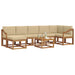 Set de canapele de exterior cu pernă 8 pcs Natural și Bej - WALTI WALTI