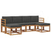 Set de canapele de exterior cu pernă 6 pcs Natural și Antracit - WALTI WALTI