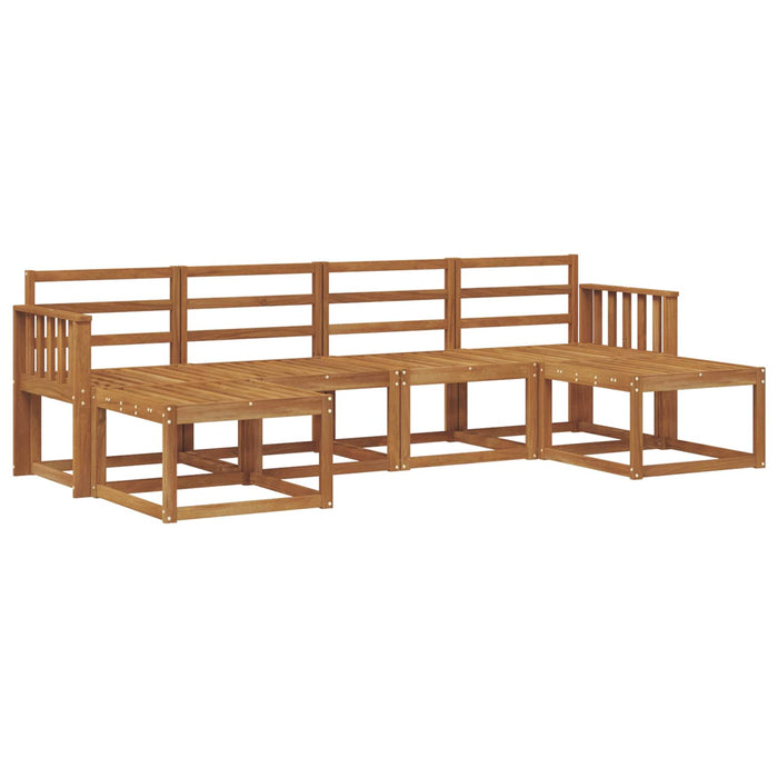 Set de canapele de exterior 6 pcs natural Lemn compozit WALTI