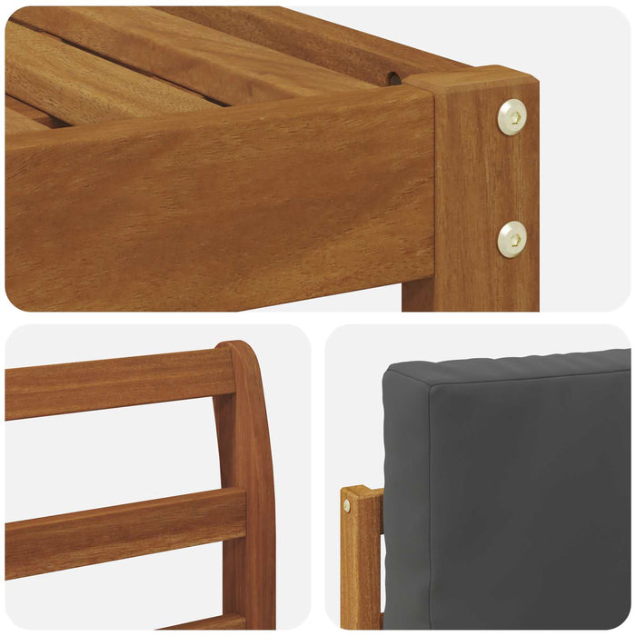 Set de canapele de exterior cu pernă 6 pcs Natural și Antracit WALTI